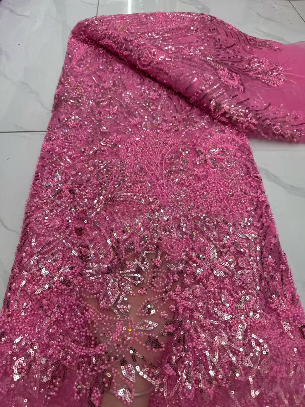 Embroidery Net Fabric - Tessuti africani di lusso con ricami