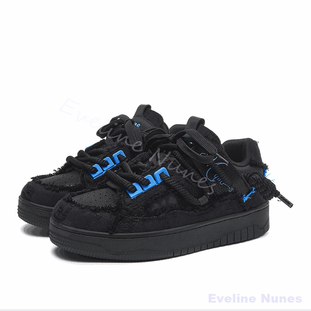 Embroidery Lace - Scarpe Skate con Plateau e Bordi