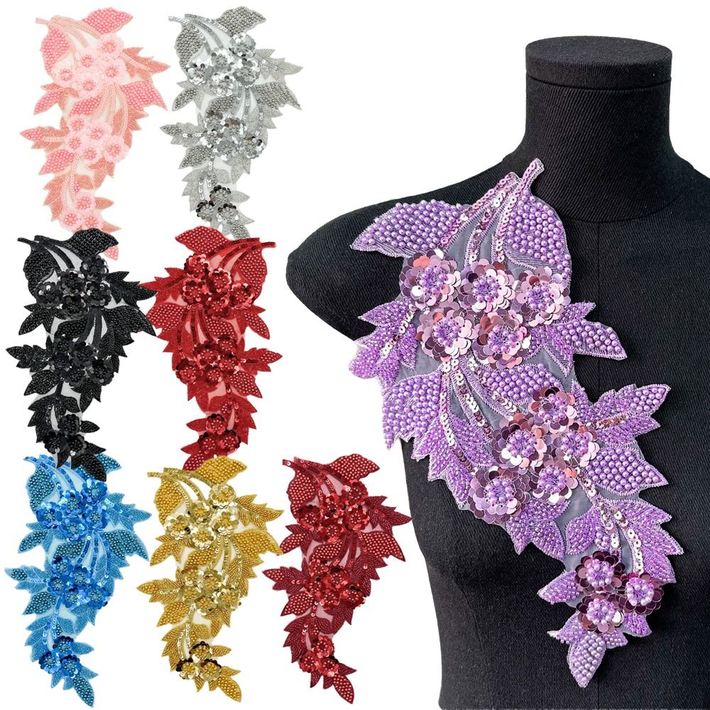 Embroidery Patch - Applicazioni di Moda con Fiori 3D