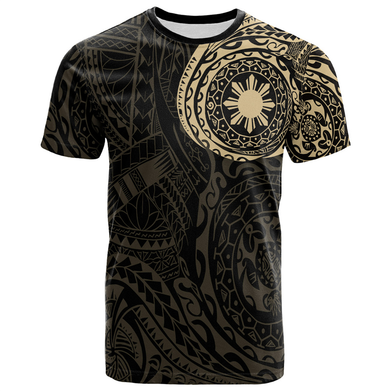 Embroidery Legacy - T-shirt con emblema nazionale delle Filippine
