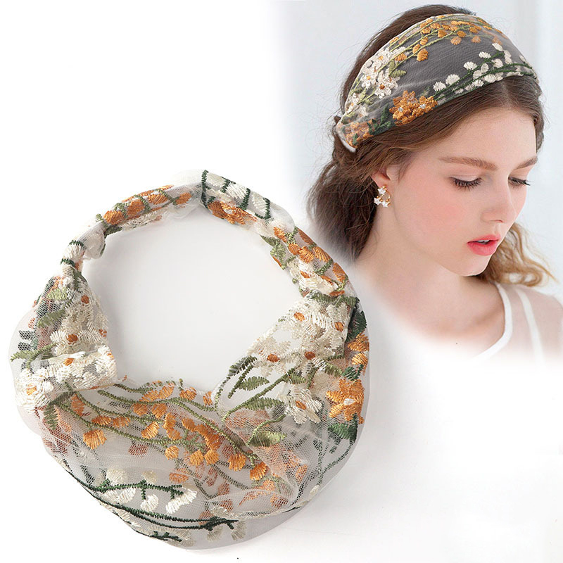 Embroidery Knot - Fasce per capelli etniche femminili ricamo