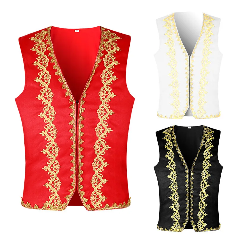 Embroidery Gold - Gilet barocco ricamato in oro medievale