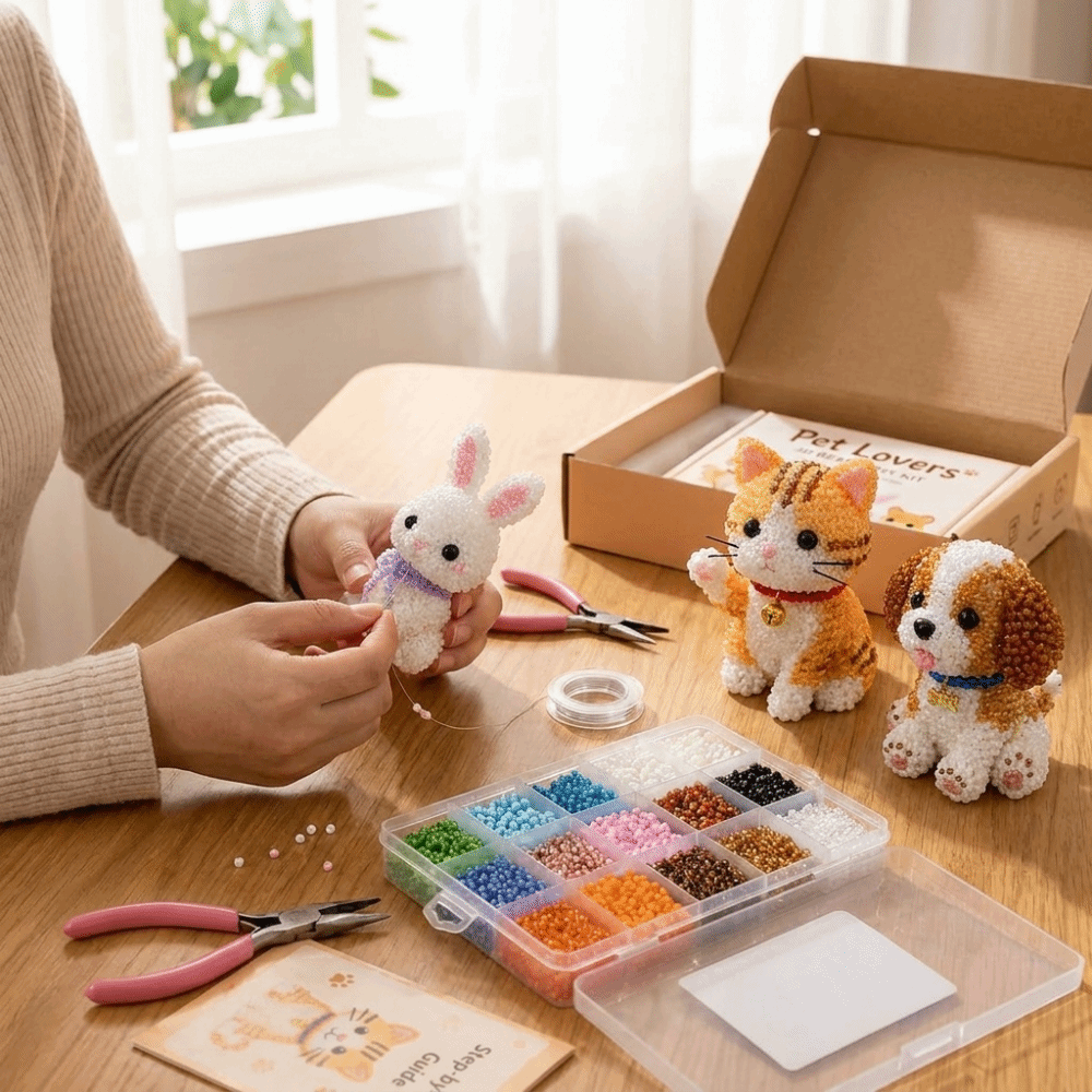 Embroidery For Beginners - Kit Fai-da-Te per Ricamo con Perline