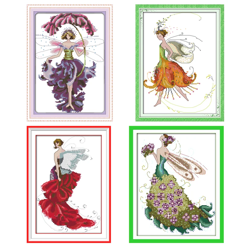 Embroidery X Pattern - Joy Sunday kit punto croce tessuto