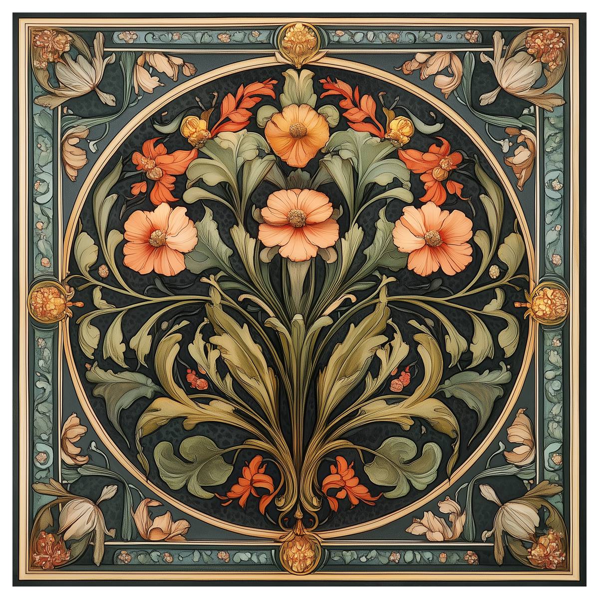 Embroidery X Pattern - Kit Punto Croce con Motivo Floreale
