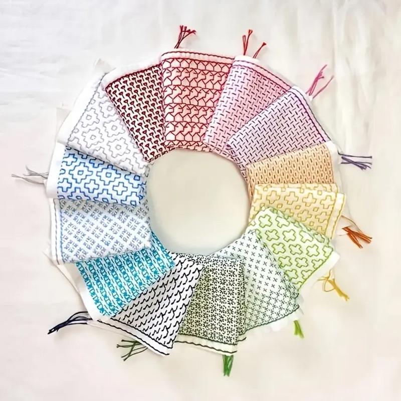Embroidery For Beginners - 9/32 pezzi filo e aghi tessuto