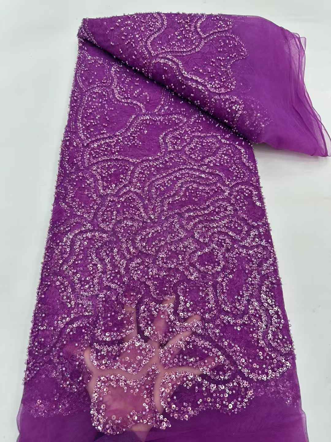 Nuovo arrivo, tessuto con perl - Embroidery Net Fabric recensione e prezzo