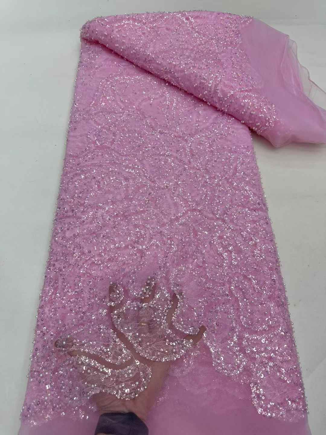 Nuovo arrivo, tessuto con perl - Embroidery Net Fabric recensione e prezzo