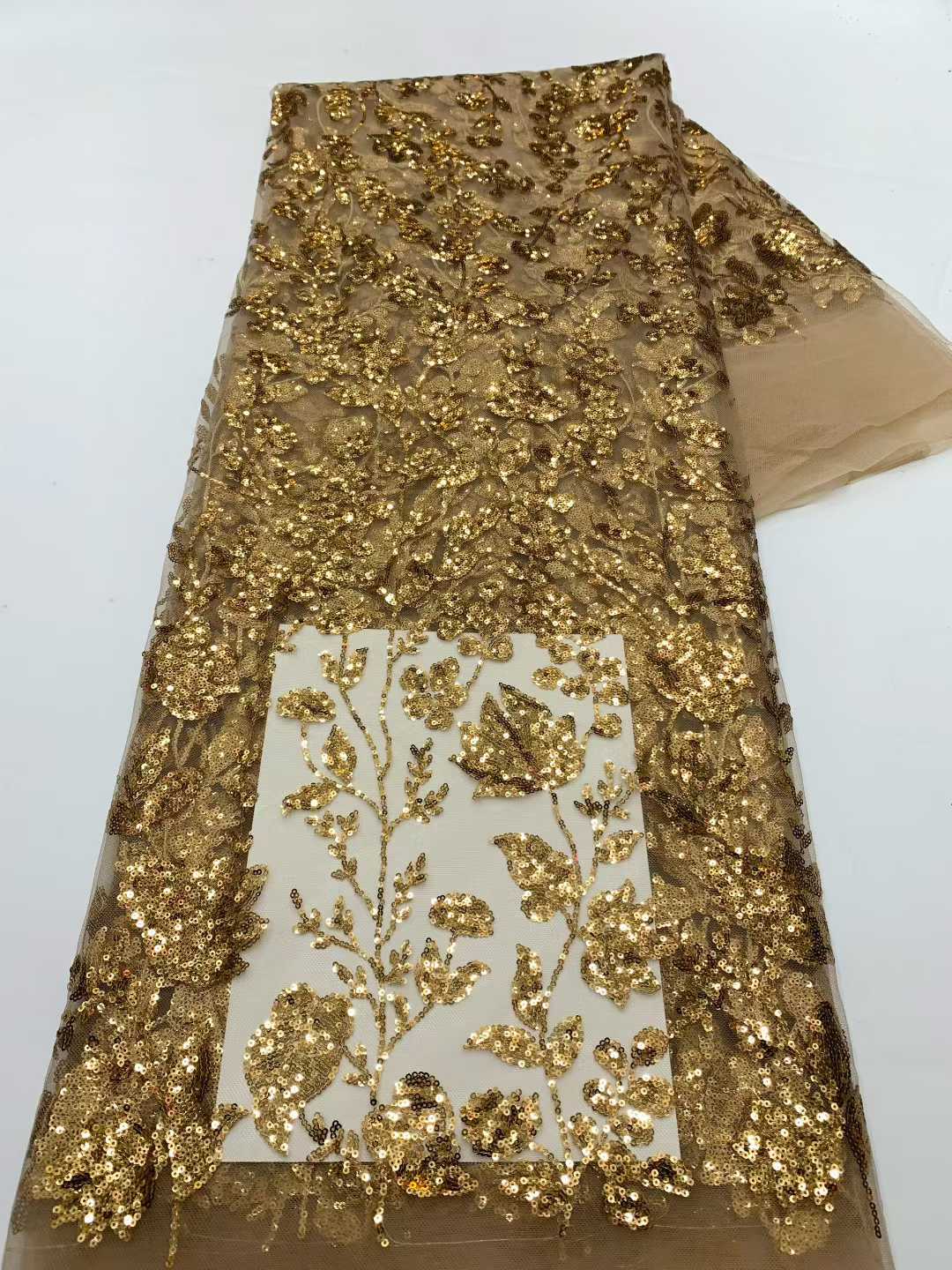 Tessuto di pizzo africano con  - Embroidery Net Fabric recensione e prezzo