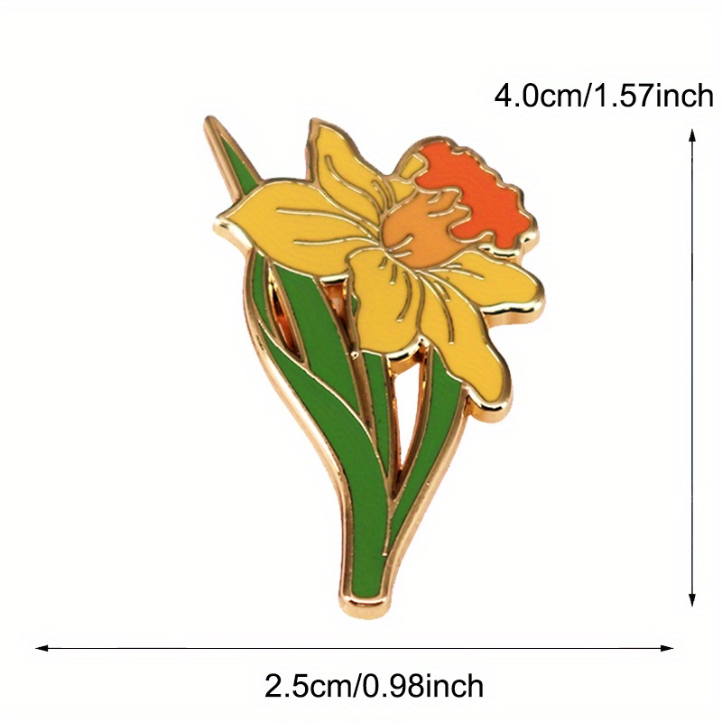 Spilla narciso gialla Pianta e - Embroidery Legacy recensione e prezzo