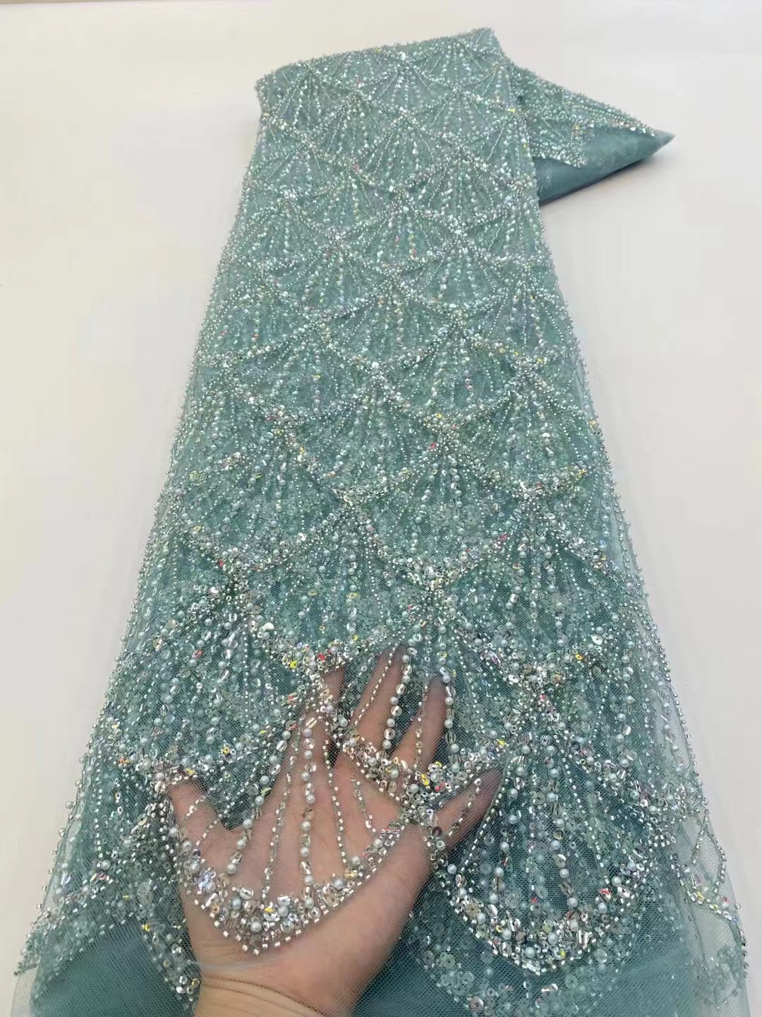 Tessuto in pizzo tulle african - Embroidery Net Fabric recensione e prezzo