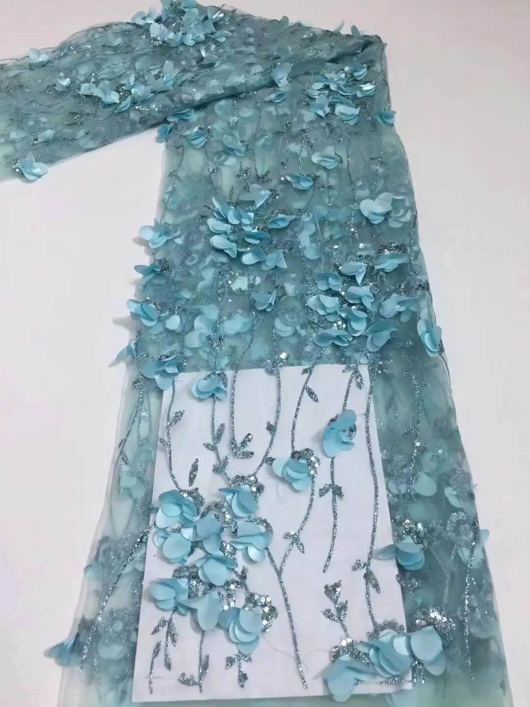 Paillettes africane/Pietre Tes - Embroidery Net Fabric recensione e prezzo