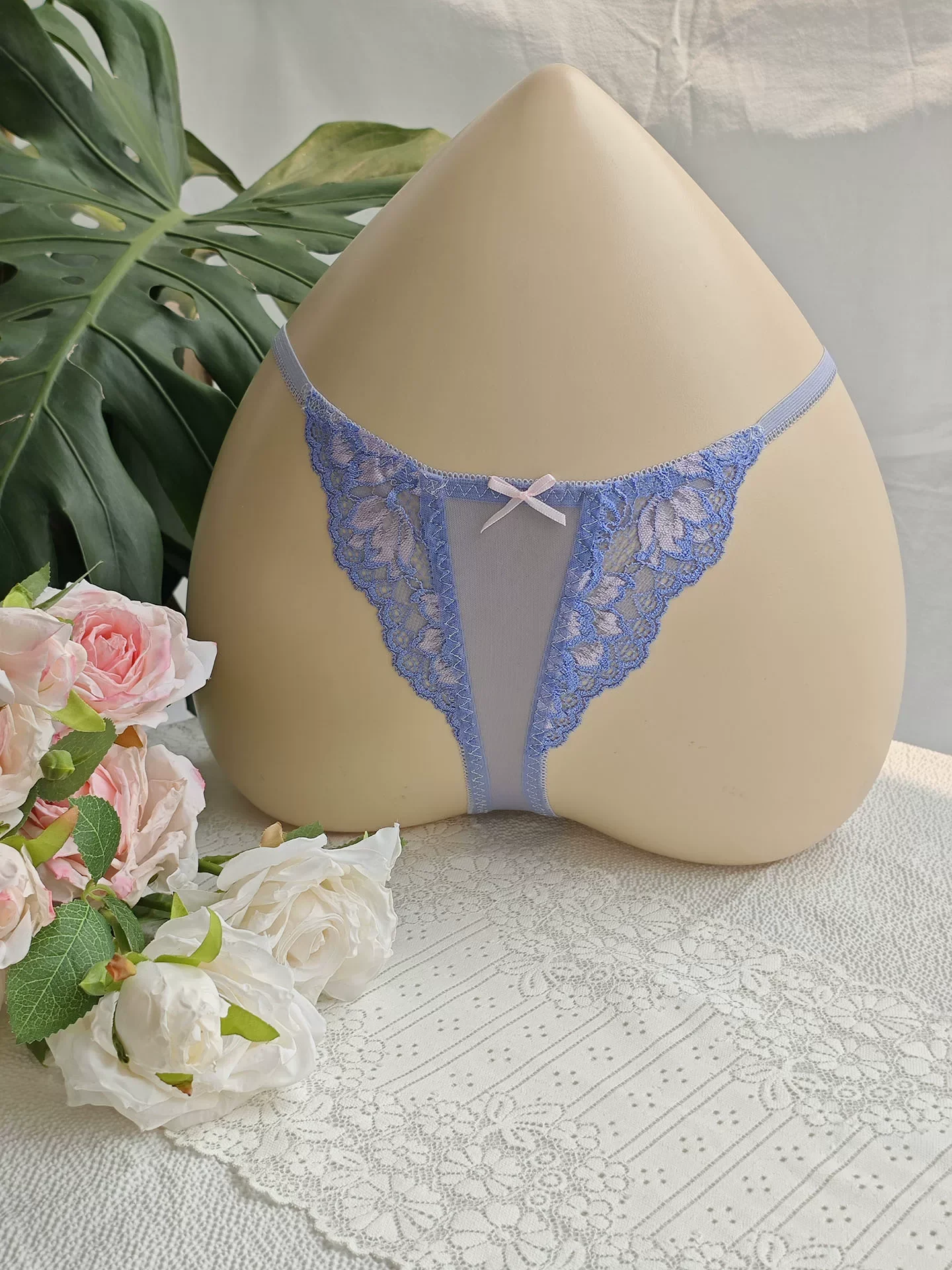 Slip da Uomo in Pizzo Nero con - Embroidery Lace recensione e prezzo