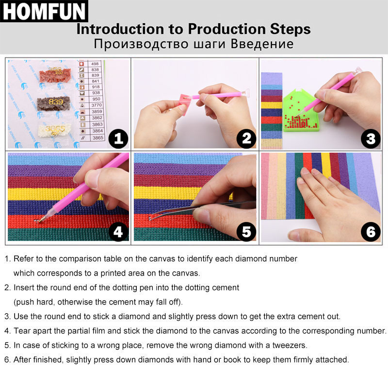 HOMFUN AB ricamo diamante pien - Embroidery X Pattern recensione e prezzo