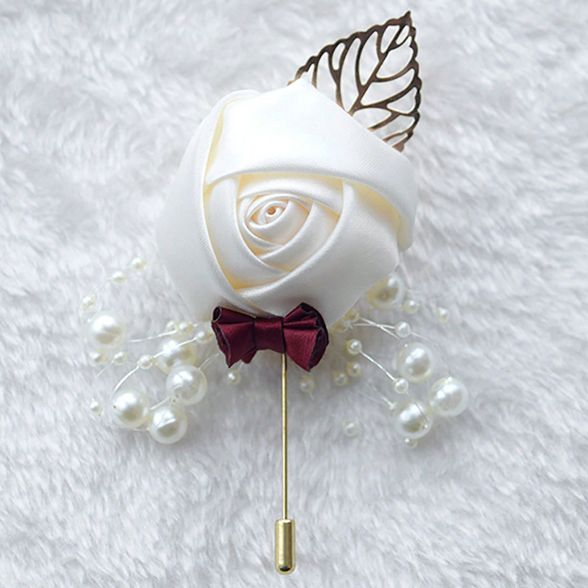 1 Pezzo Boutonnière da Sposo a - Embroidery Knot recensione e prezzo