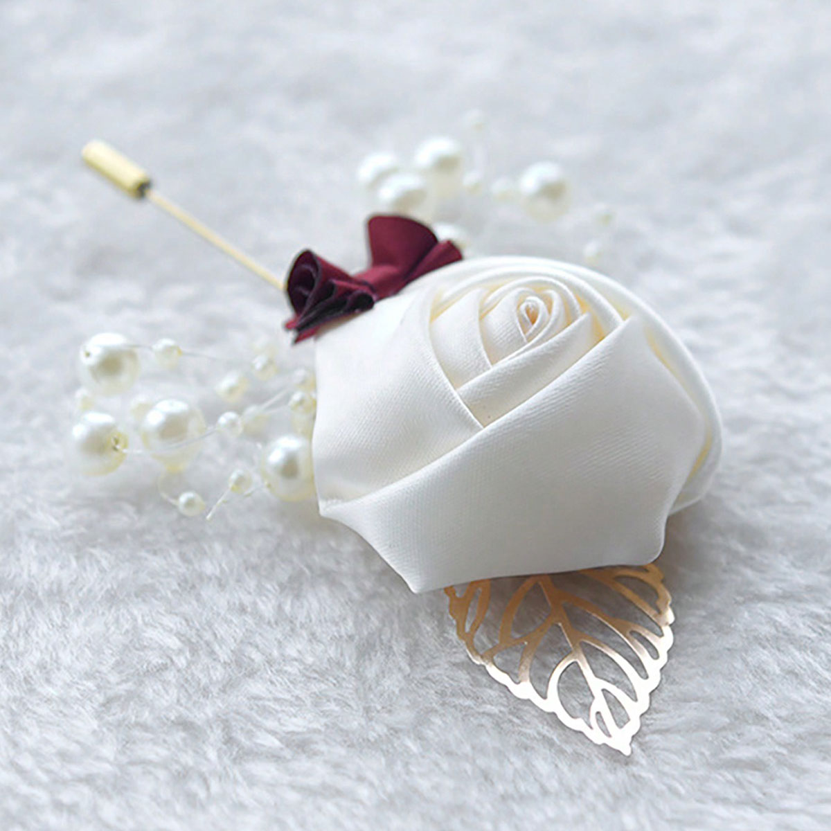 1 Pezzo Boutonnière da Sposo a - Embroidery Knot recensione e prezzo