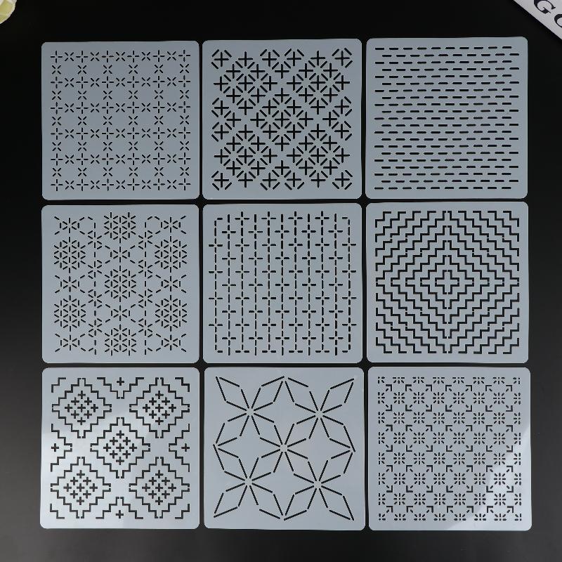 Set di 9/32 Pezzi di Stencil p - Embroidery Service recensione e prezzo