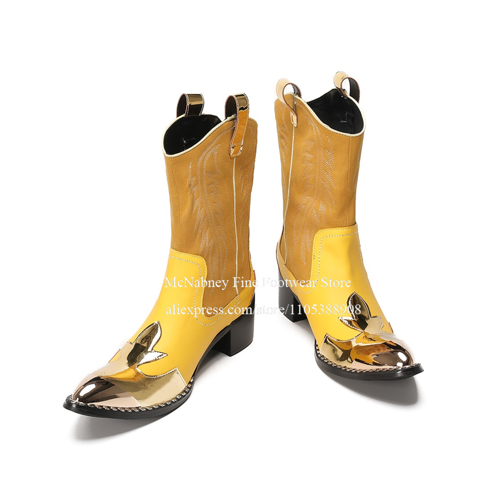 Stivali da Cowboy Western in C - Embroidery Gold recensione e prezzo